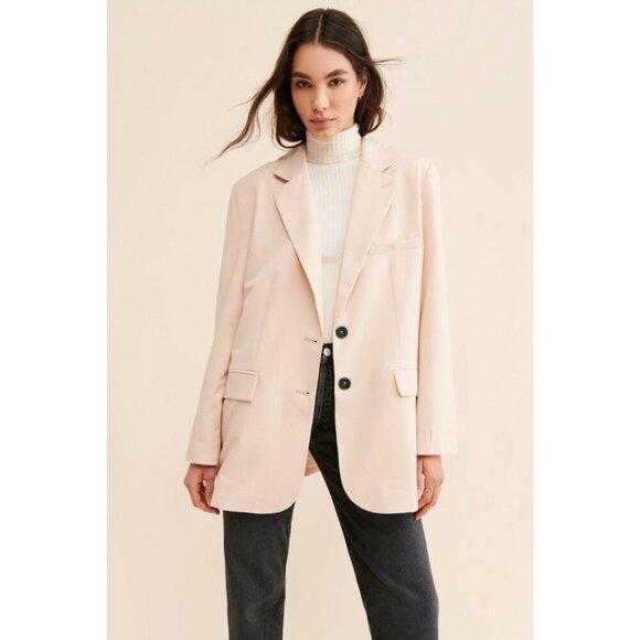 Free People Jackets & Blazers - Free People We the Free Apricot Jay Oversized Blazer Size Medium 23304